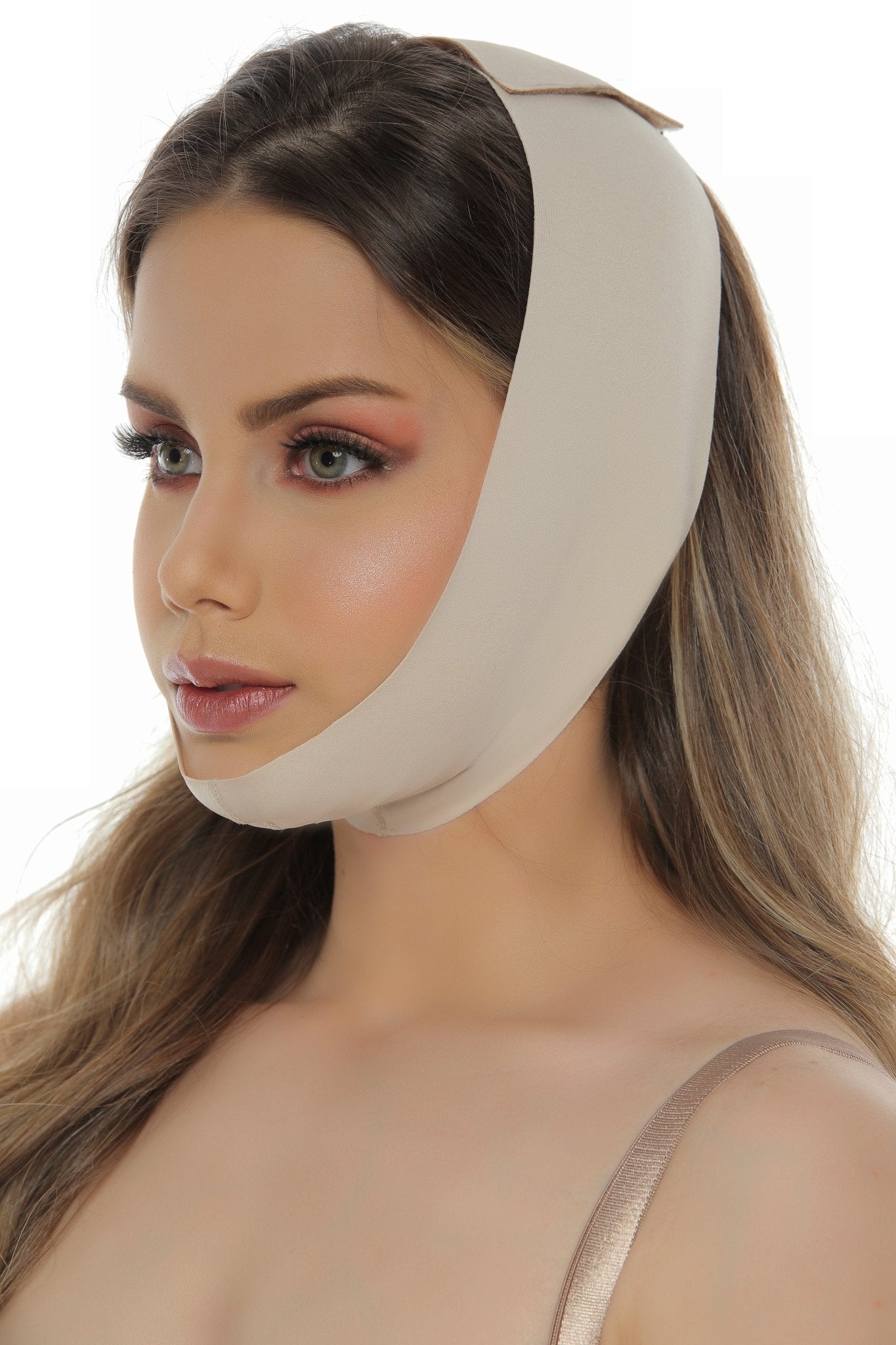 Face Wrap Post Surgical Mid Neck - Sexyskinz Shapewear Fajas