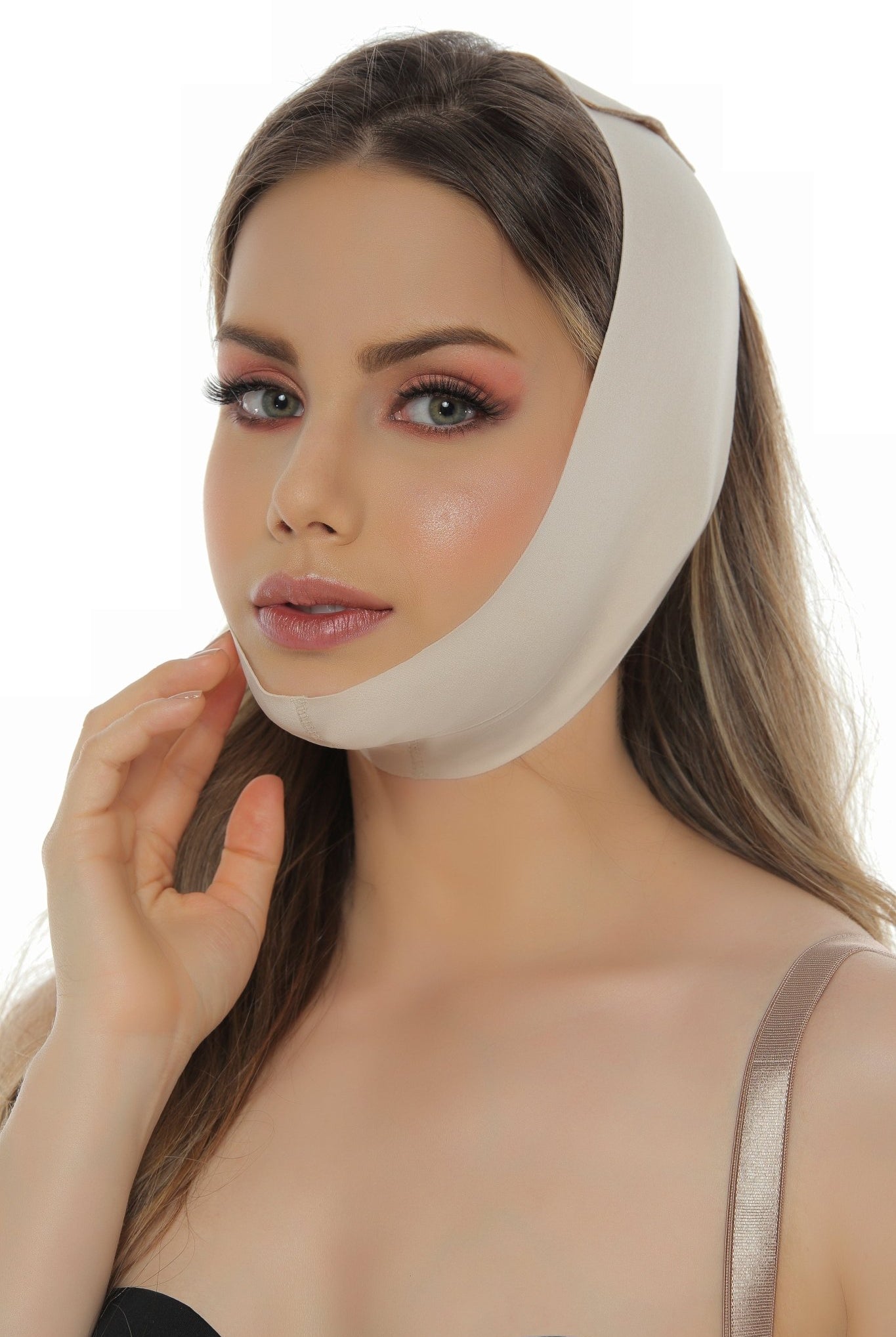 Face Wrap Post Surgical Mid Neck - Sexyskinz Shapewear Fajas