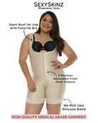 High Back Compression Shapewear - (Front hook-and-eye closure) - Sexyskinz Shapewear Fajas