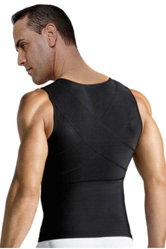 Men's Firm Body Shaper Vest with Back Support Front Zipper Closure - Sexyskinz Shapewear Fajas