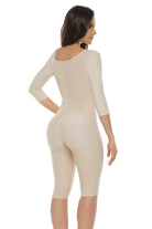 Post Op Full Body Slimming Firm Shapewear With Sleeves Built in Bra - Sexyskinz Shapewear Fajas