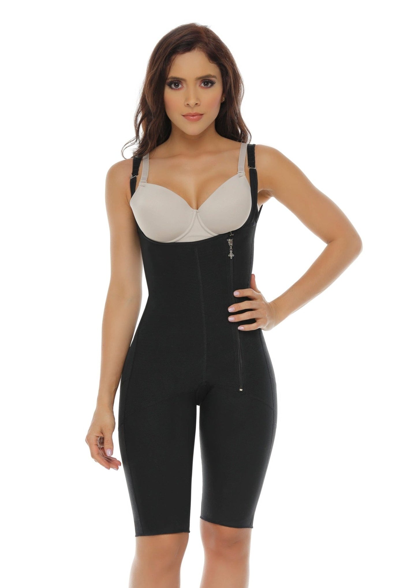 Slimming High Back Garment Zipper On Side - Sexyskinz Shapewear Fajas