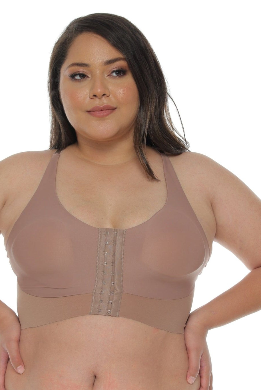 Wireless Seamless Bra with Front Closure Mastopexy - Sexyskinz Shapewear Fajas