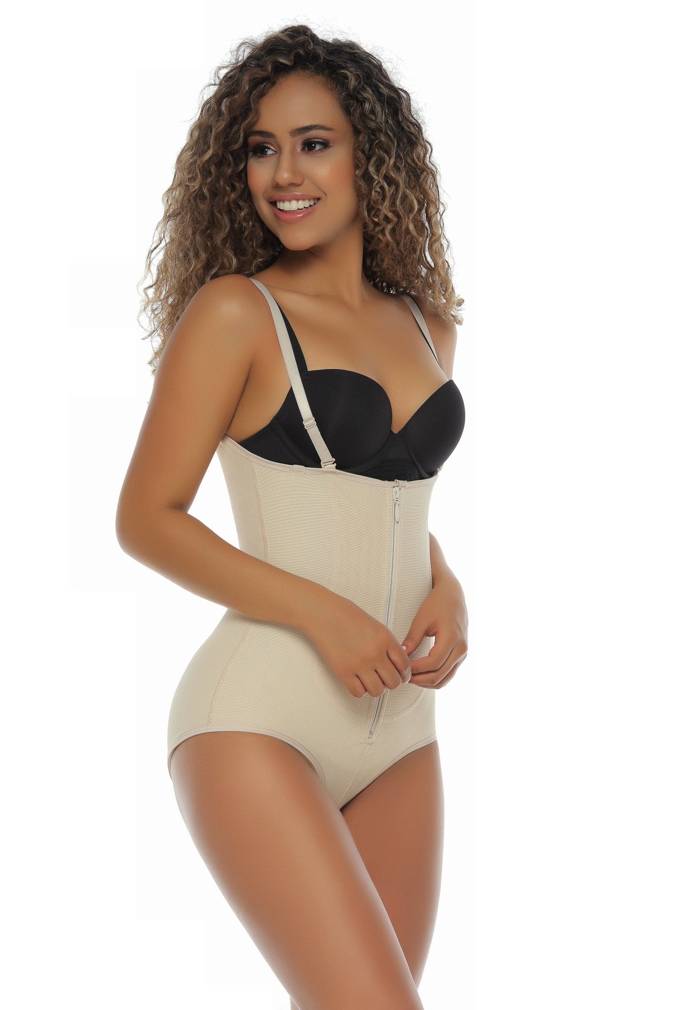 Classic Bottom Firm Body Shaper With Front Zipper - Sexyskinz Shapewear Fajas