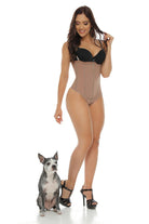 Extra High-Waisted Sculpting Thong Shaper - Sexyskinz Shapewear Fajas