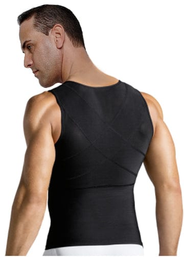 Men's Firm Body Shaper Vest with Back Support Front Zipper Closure - Sexyskinz Shapewear Fajas