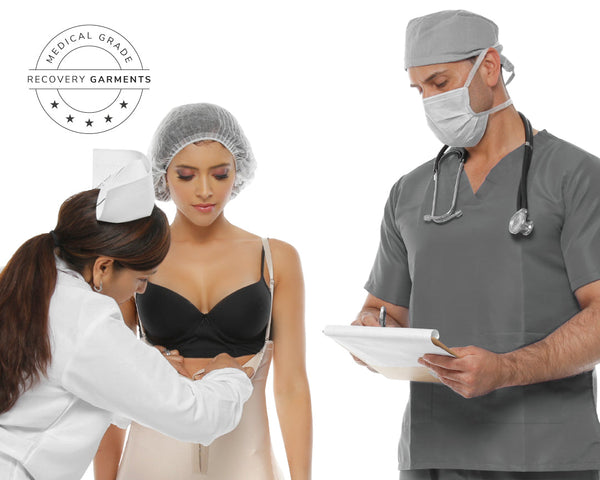 Professional medical consultation showing doctor explaining treatment options to patient in modern clinical setting