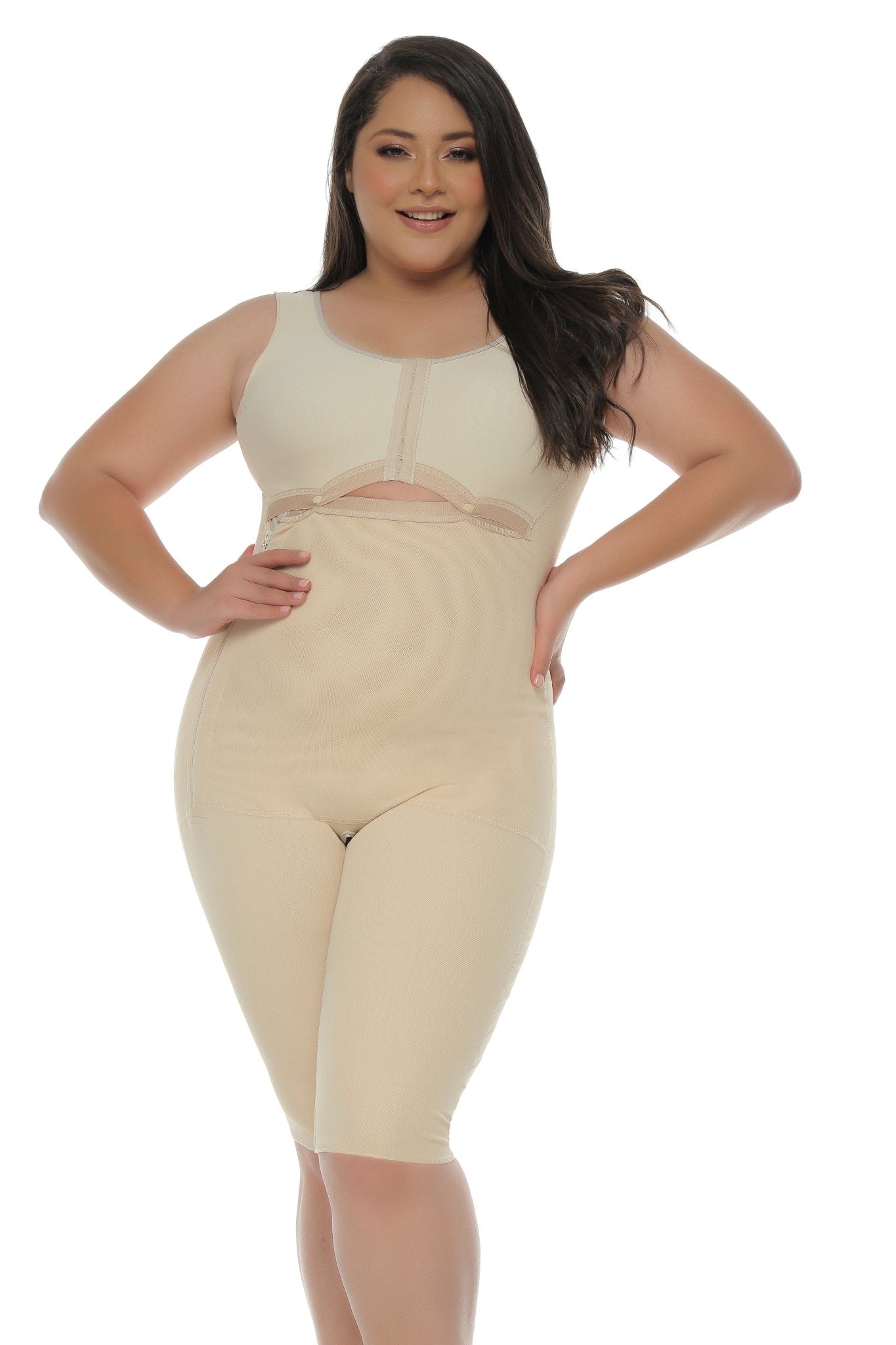 Sculpting Body Shaper with Built-In Back Support Bra- Medicated Shapewear - Sexyskinz Shapewear Fajas