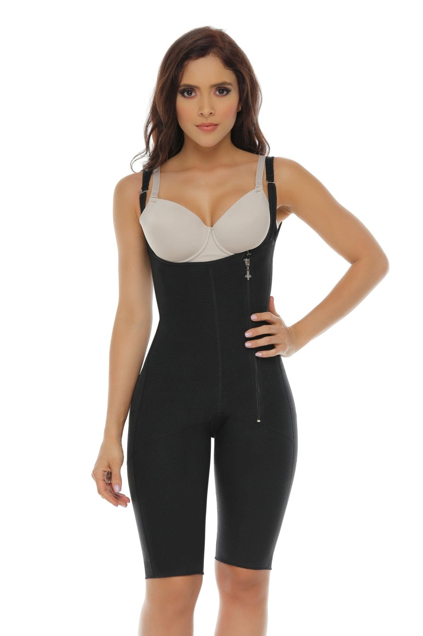 Slimming High Back Garment Zipper On Side - Sexyskinz Shapewear Fajas
